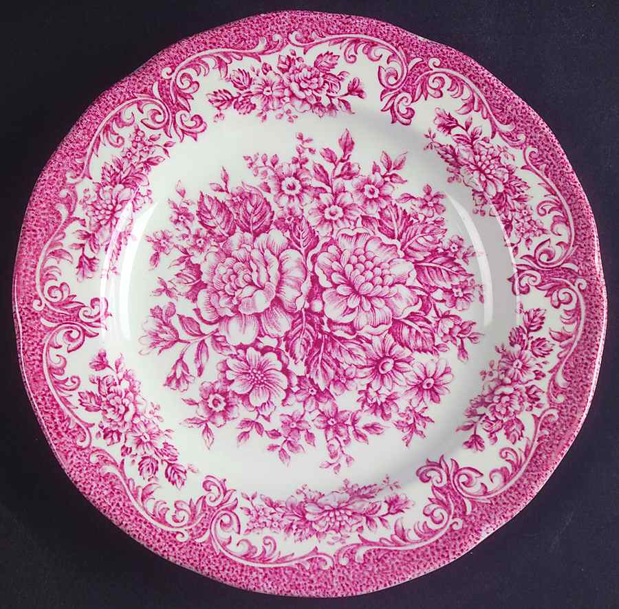 Avondale Pink Dessert/Pie Plate by J & G Meakin-1