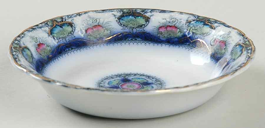 Balmoral Blue Multicolor Fruit/Dessert (Sauce) Bowl by J & G Meakin-1