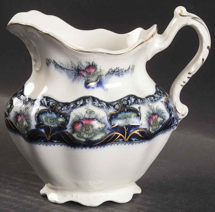 Balmoral Blue Multicolor Creamer by J & G Meakin-1