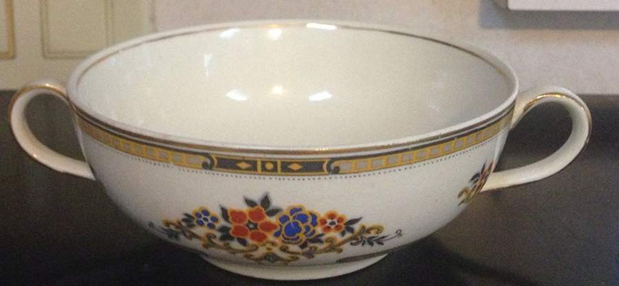 Birtley Footed Cream Soup Bowl by J & G Meakin-1