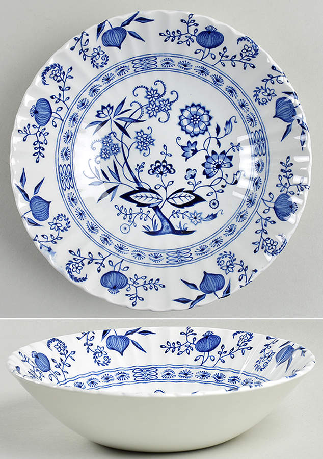 Blue Nordic 8" Round Vegetable Bowl by J & G Meakin-1