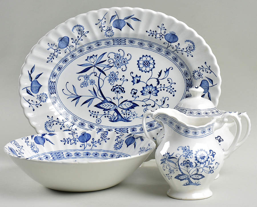 Blue Nordic 5 Piece Hostess Set by J & G Meakin-1