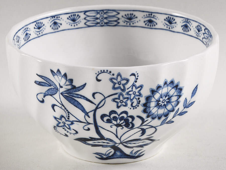Blue Nordic Open Rice/Sugar Bowl by J & G Meakin-1