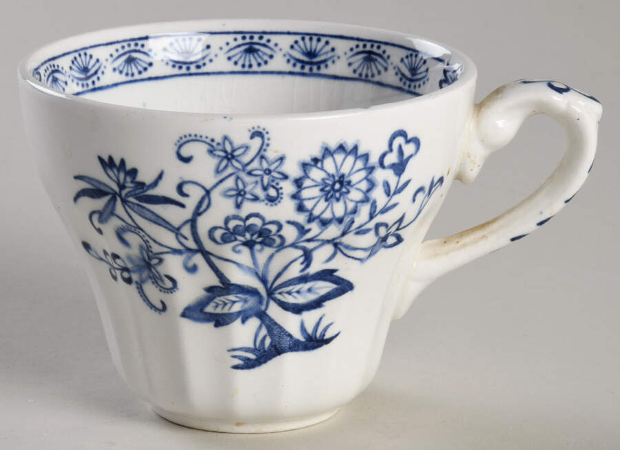 Blue Nordic Flat Demitasse Cup by J & G Meakin-1