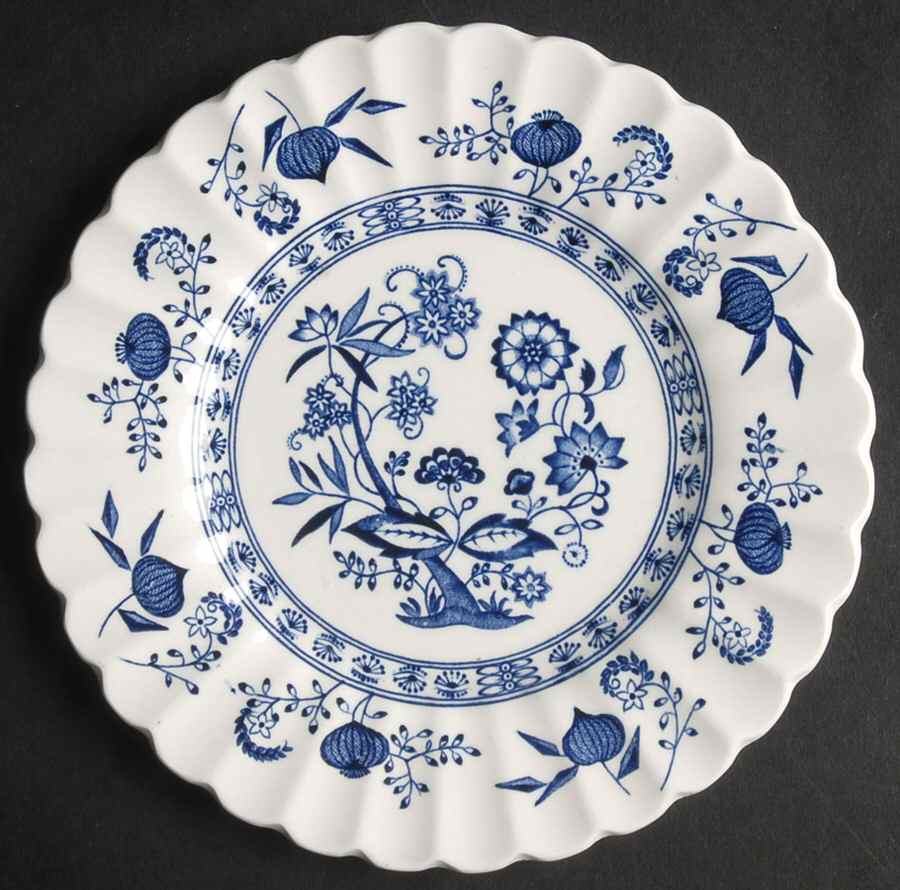 Blue Nordic Bread & Butter Plate by J & G Meakin-1