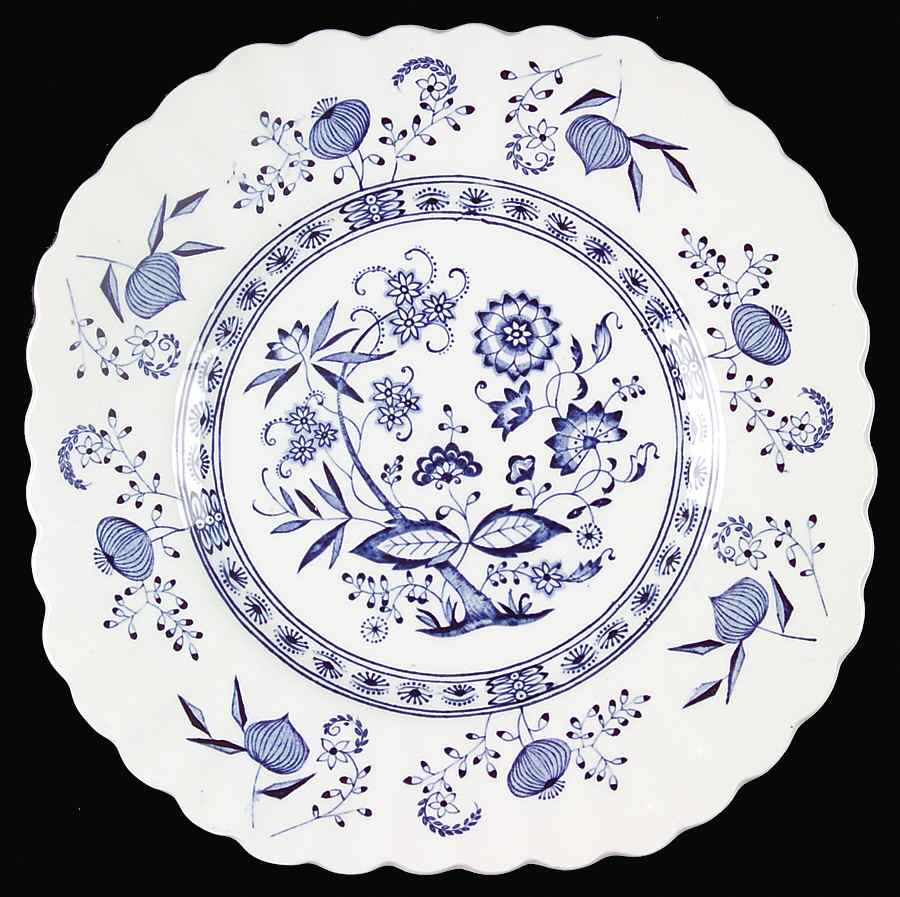 Blue Nordic Square Dessert Plate by J & G Meakin-1