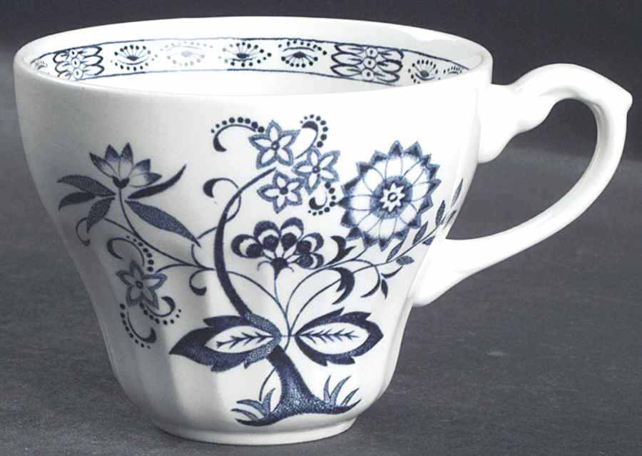 Blue Nordic Flat Cup by J & G Meakin-1