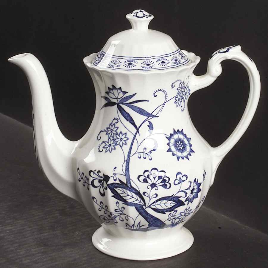Blue Nordic Coffee Pot & Lid by J & G Meakin-1