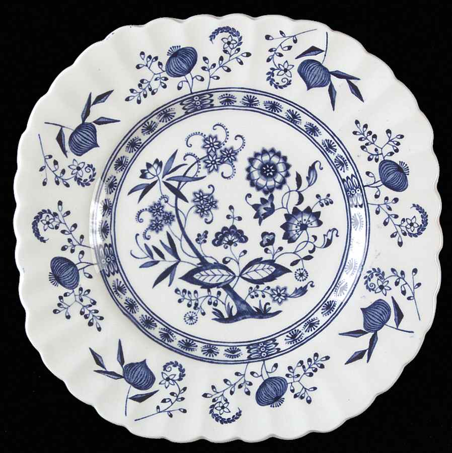Blue Nordic Square Bread & Butter Plate by J & G Meakin-1