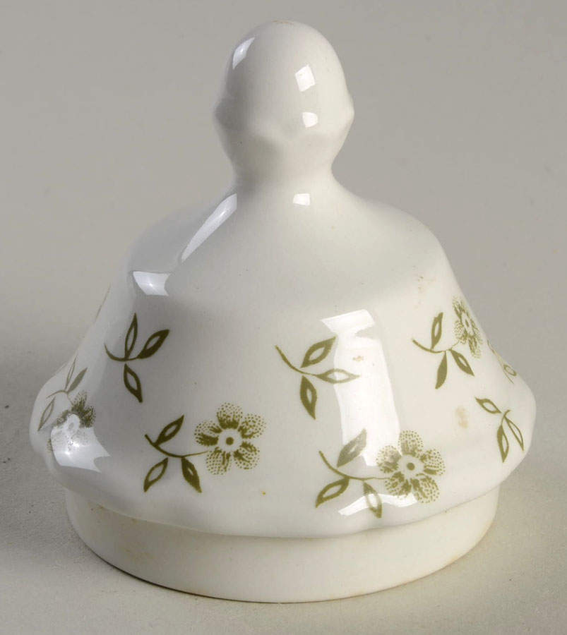 Blossom Time Green Lid for Sugar Bowl by J & G Meakin-1