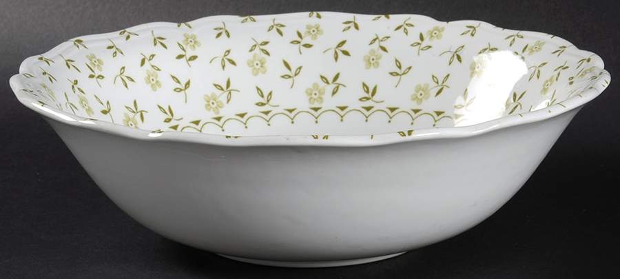 Blossom Time Green 8" Round Vegetable Bowl by J & G Meakin-1