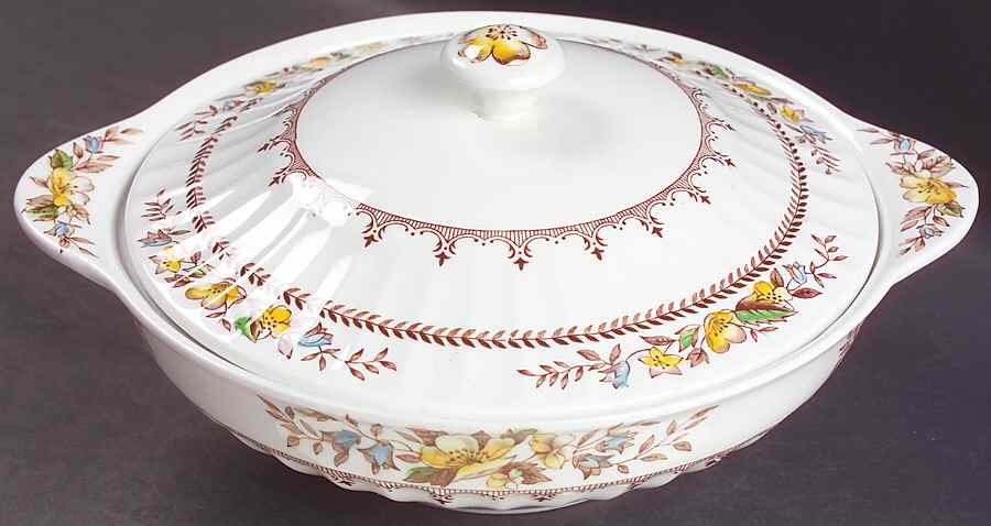 Braemar Round Covered Vegetable by J & G Meakin-1