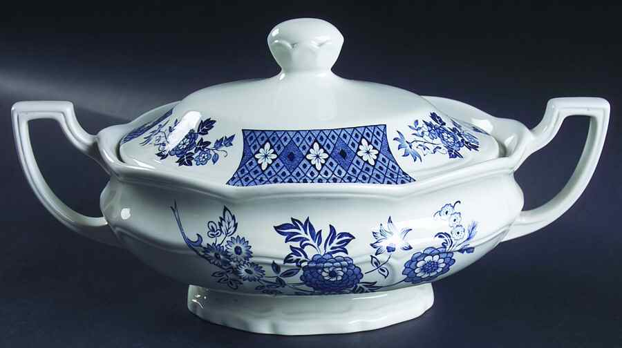 Cathay Oval Covered Vegetable by J & G Meakin-1