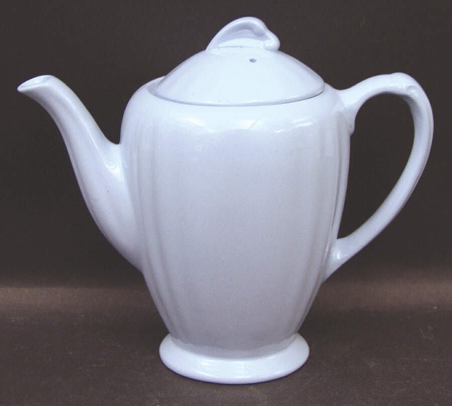 Glamour-Celeste Blue Mini Coffee Pot & Lid by J & G Meakin-1