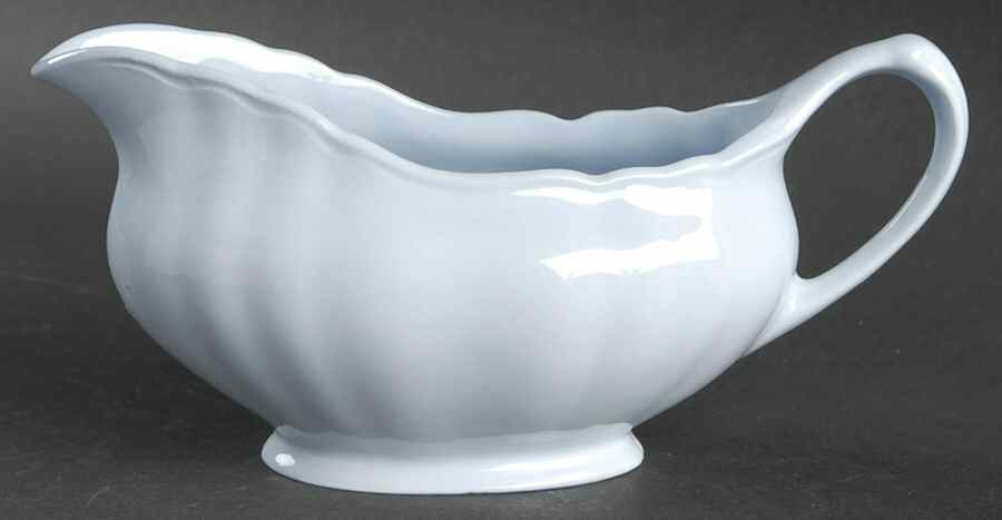 Glamour-Celeste Blue Gravy Boat by J & G Meakin-1
