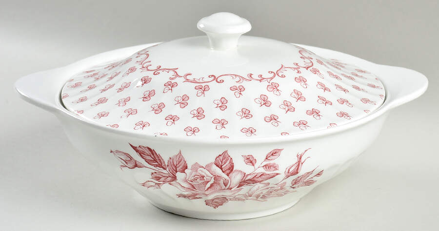 Chantilly Round Covered Vegetable by J & G Meakin-1
