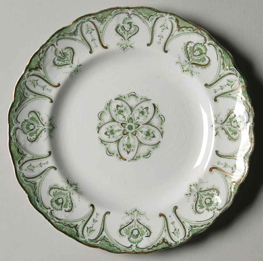 Chatham Green Bread & Butter Plate by J & G Meakin-1