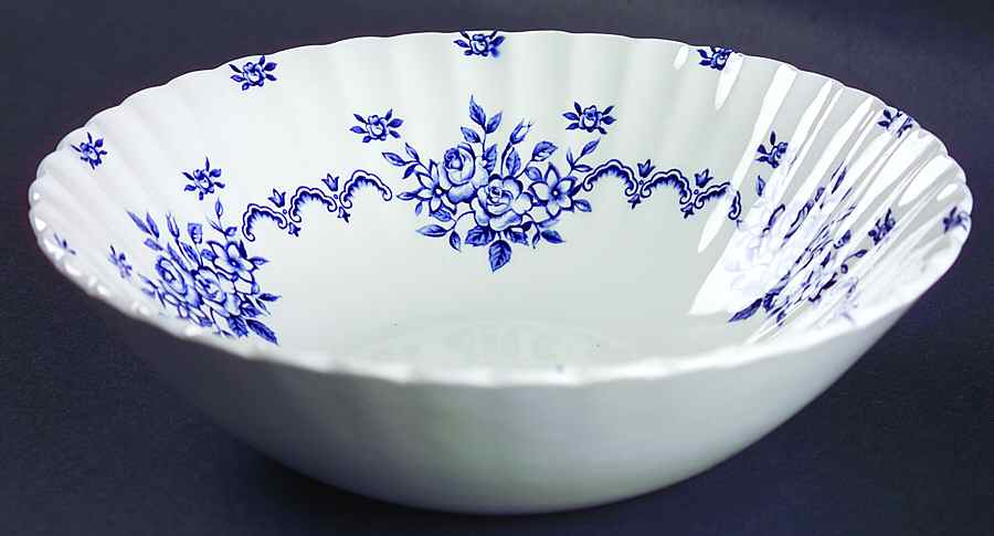 Chatsworth Blue 8" Round Vegetable Bowl by J & G Meakin-1