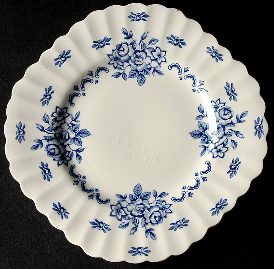 Chatsworth Blue Square Dessert Plate by J & G Meakin-1