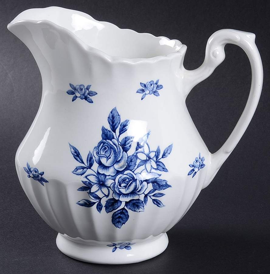 Chatsworth Blue Pitcher by J & G Meakin-1