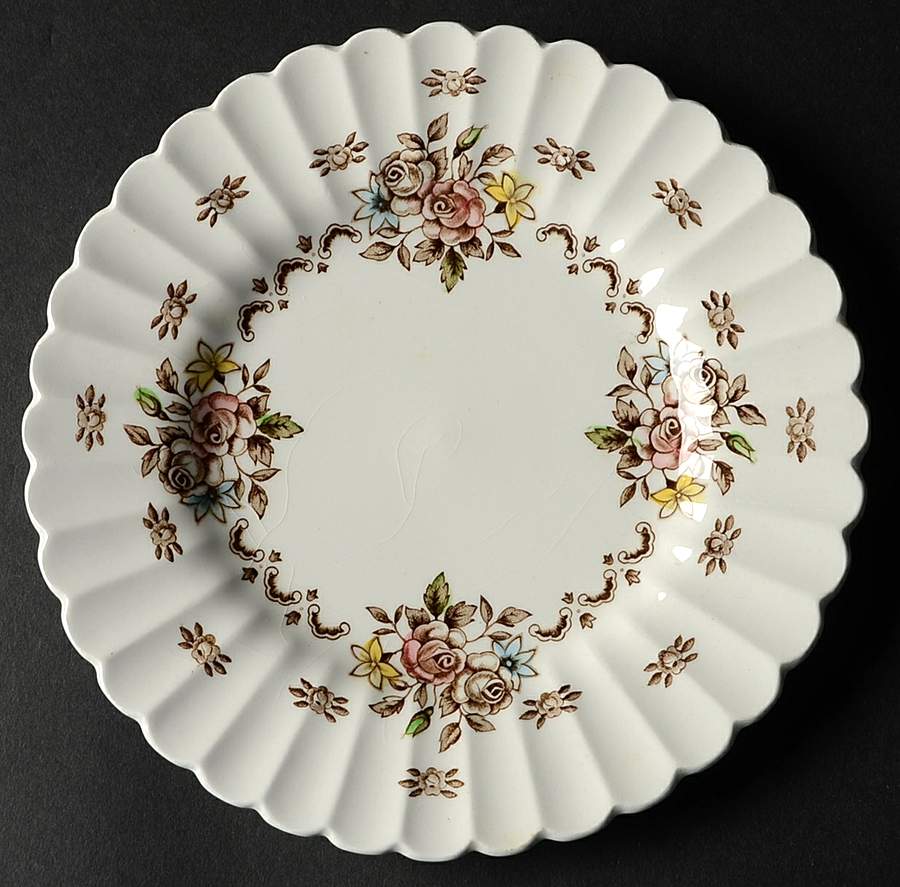 Chatsworth Multicolor Dessert/Pie Plate by J & G Meakin-1