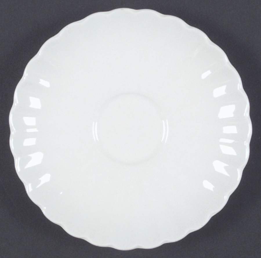 Classic White Saucer by J & G Meakin-1
