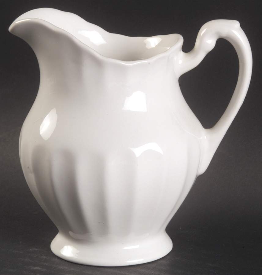 Classic White Creamer by J & G Meakin-1