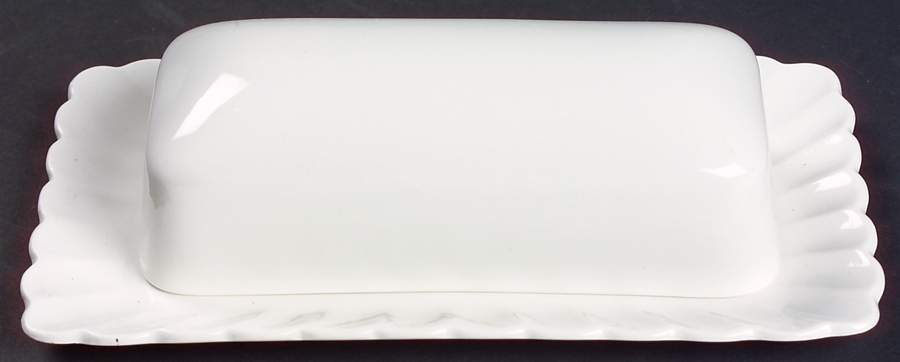 Classic White 1/4 Lb Covered Butter by J & G Meakin-1