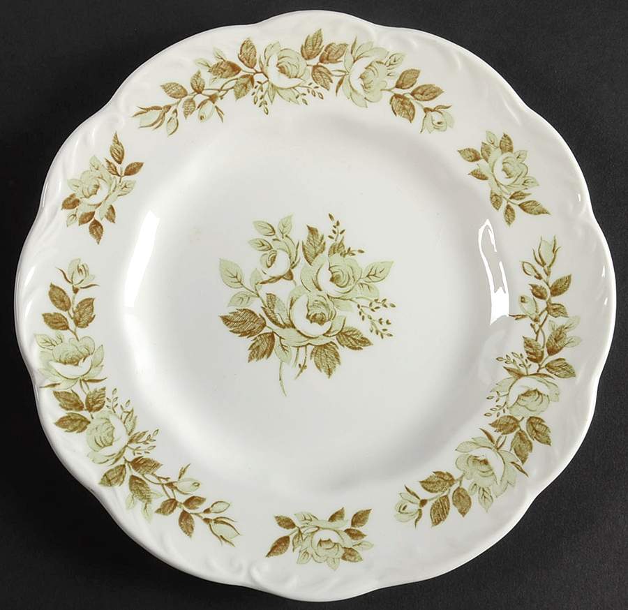 Colonial Garden Dessert/Pie Plate by J & G Meakin-1