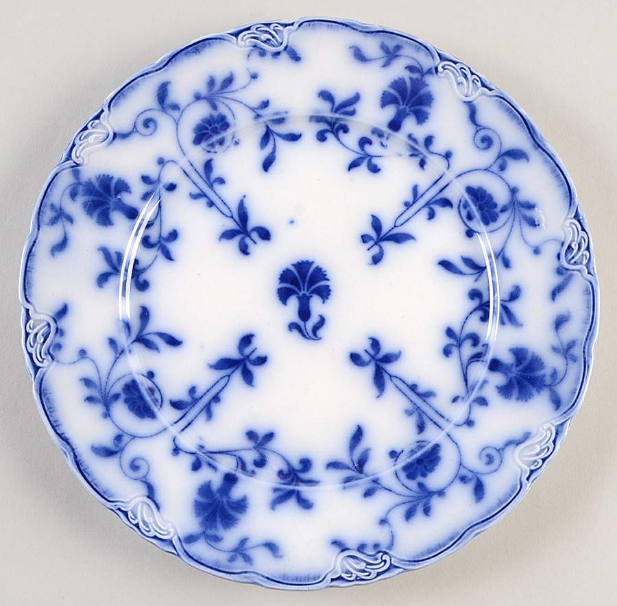Colonial Flow Blue (No Gold Accent) Dinner Plate by J & G Meakin-1
