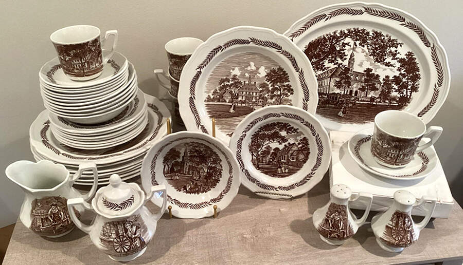 Colonial Brown Creamer by J & G Meakin-1