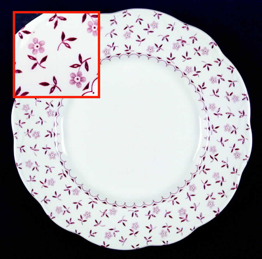 Cornflower Pink Dinner Plate by J & G Meakin-1