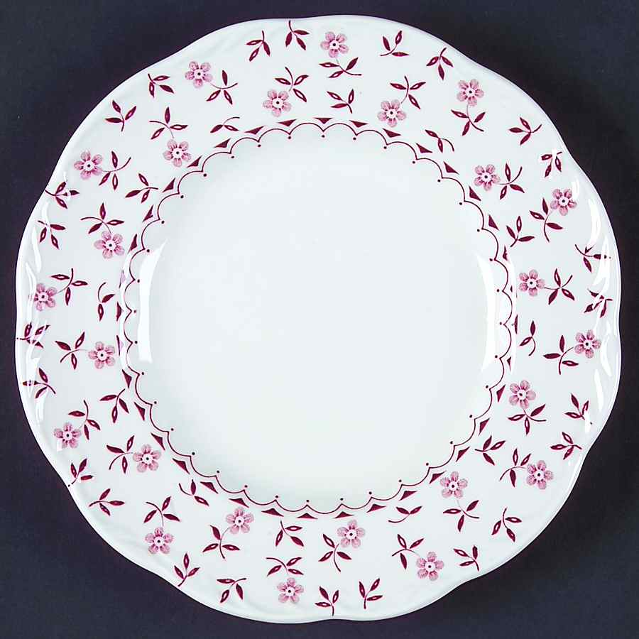 Cornflower Pink Dessert/Pie Plate by J & G Meakin-1