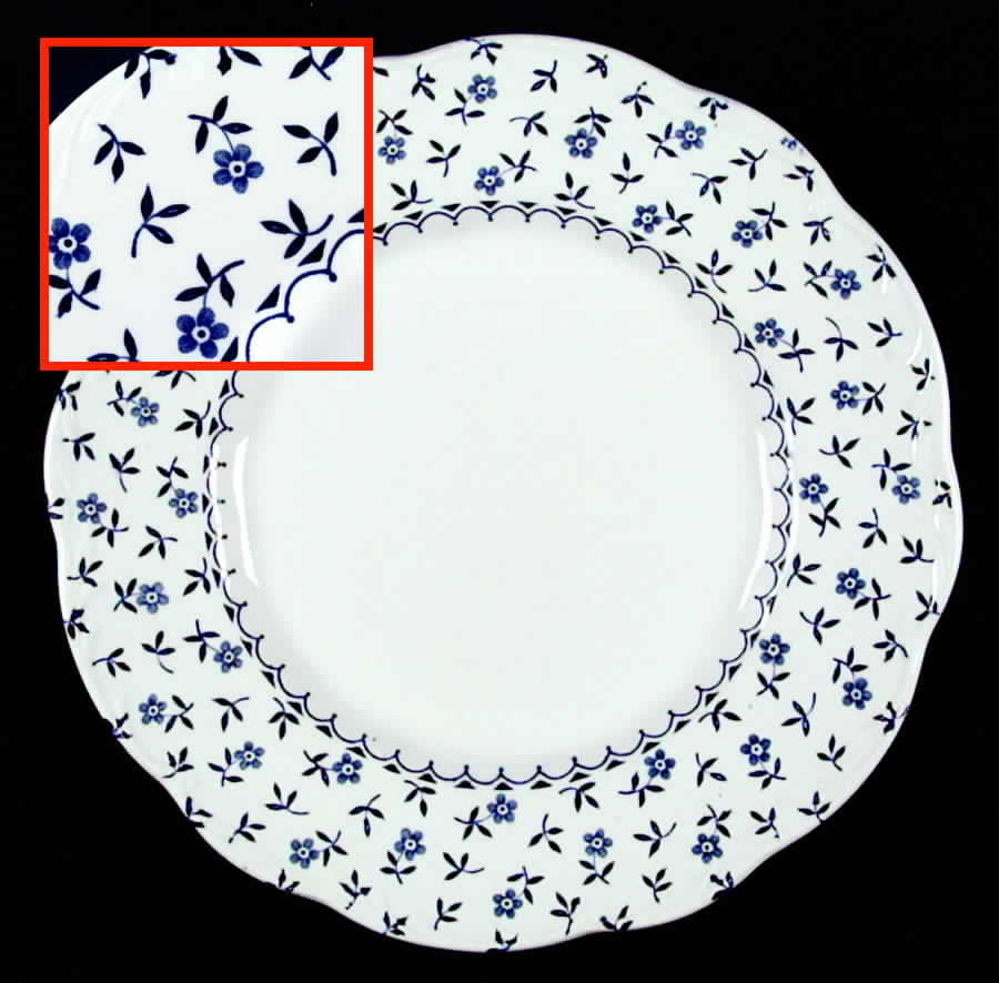 Cornflower Blue Dinner Plate by J & G Meakin-1