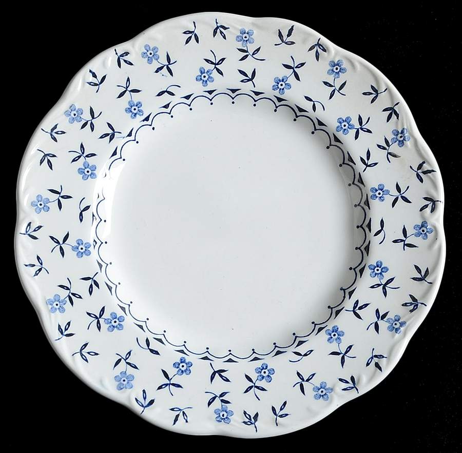 Cornflower Blue Bread & Butter Plate by J & G Meakin-1