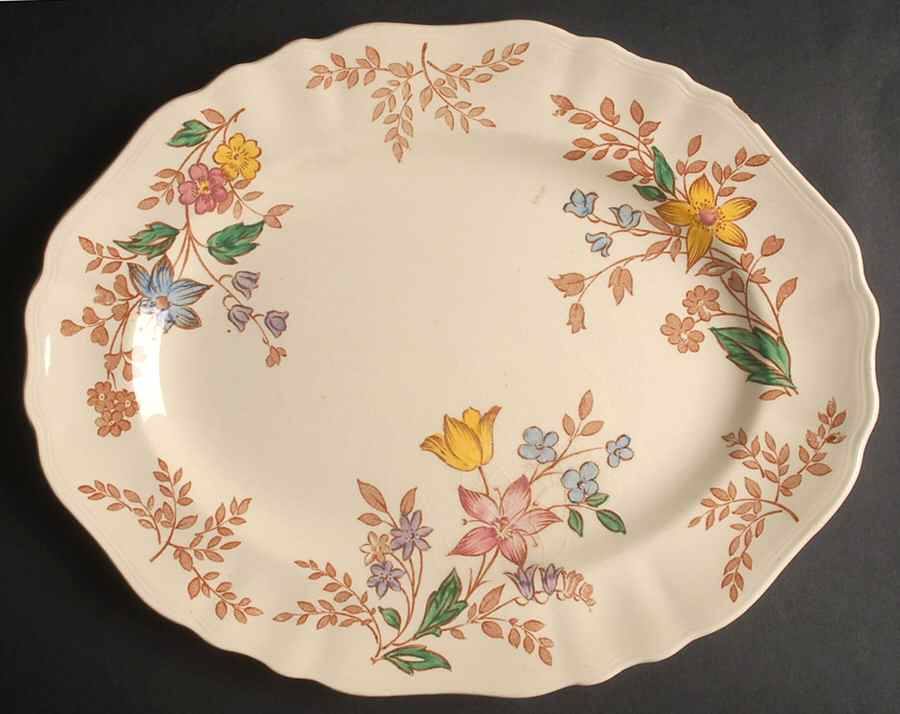 Cotswold 12" Oval Serving Platter by J & G Meakin-1