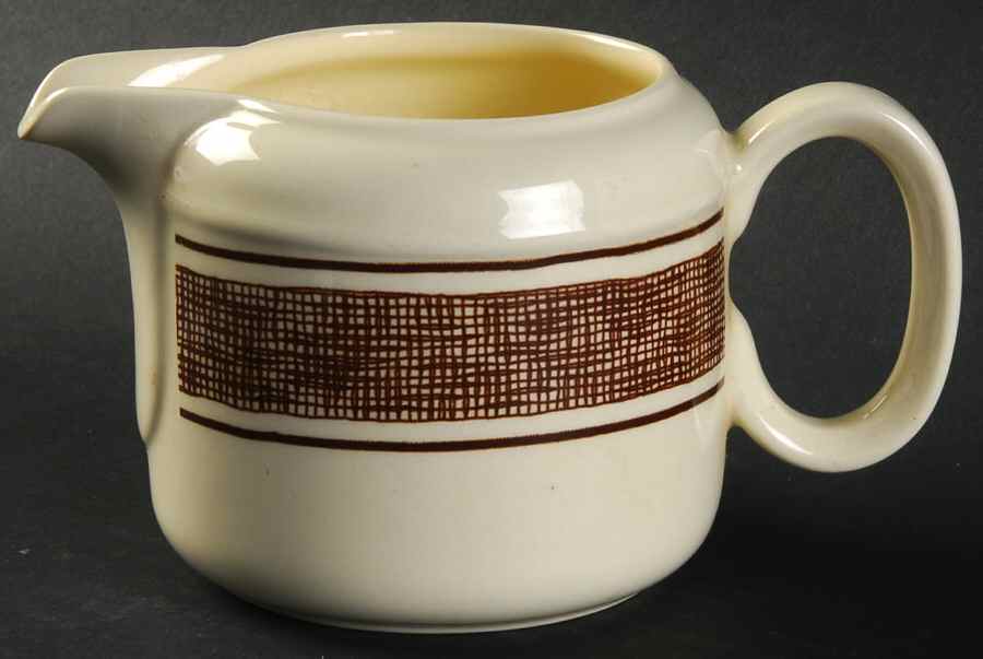 Country Tweed Brown Creamer by J & G Meakin-1