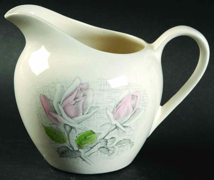 Devon Rose (Pink) Creamer by J & G Meakin-1