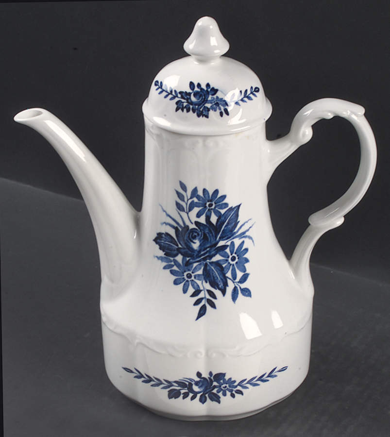 Dresden Blue Coffee Pot & Lid by J & G Meakin-1