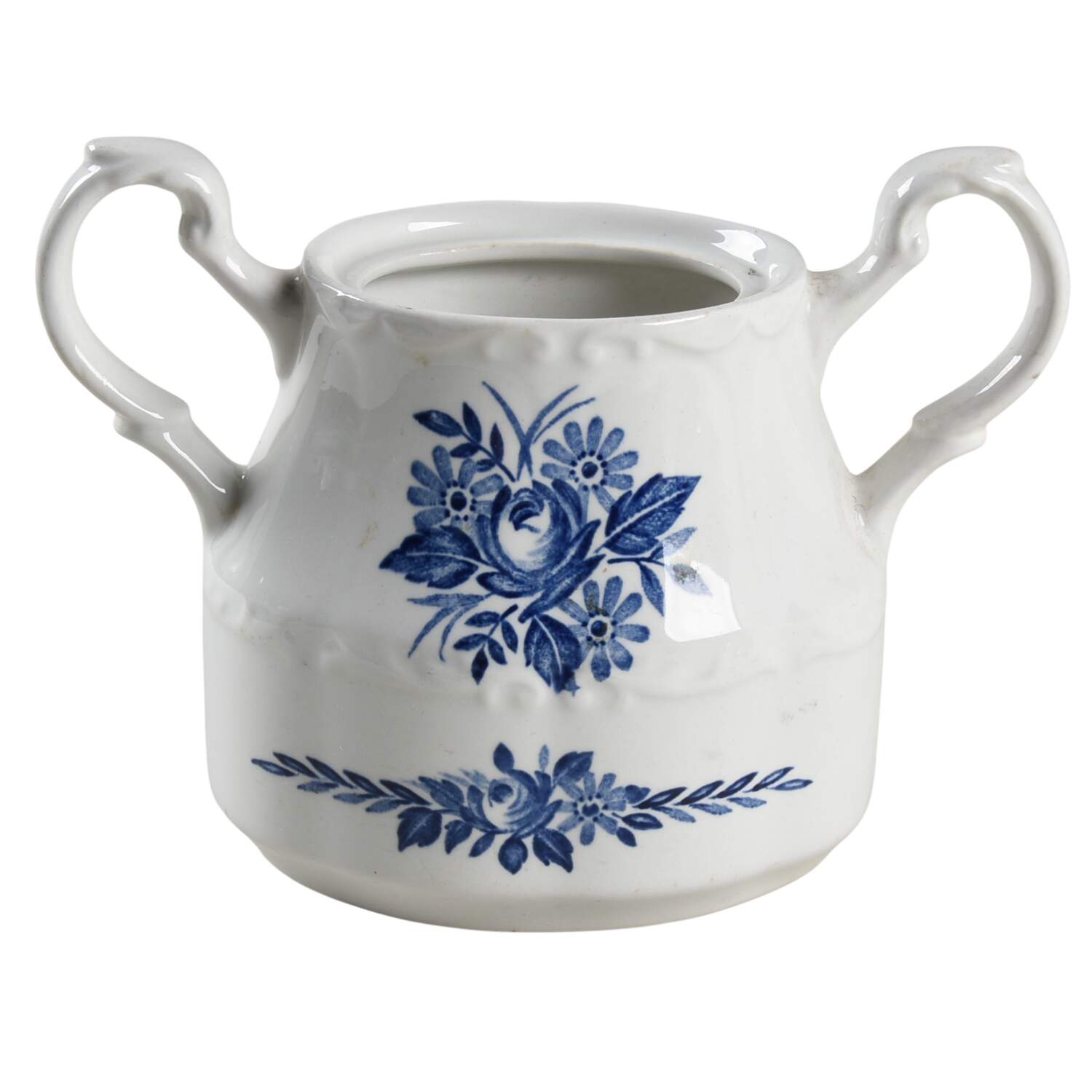 Dresden Blue Sugar Bowl No Lid by J & G Meakin-1