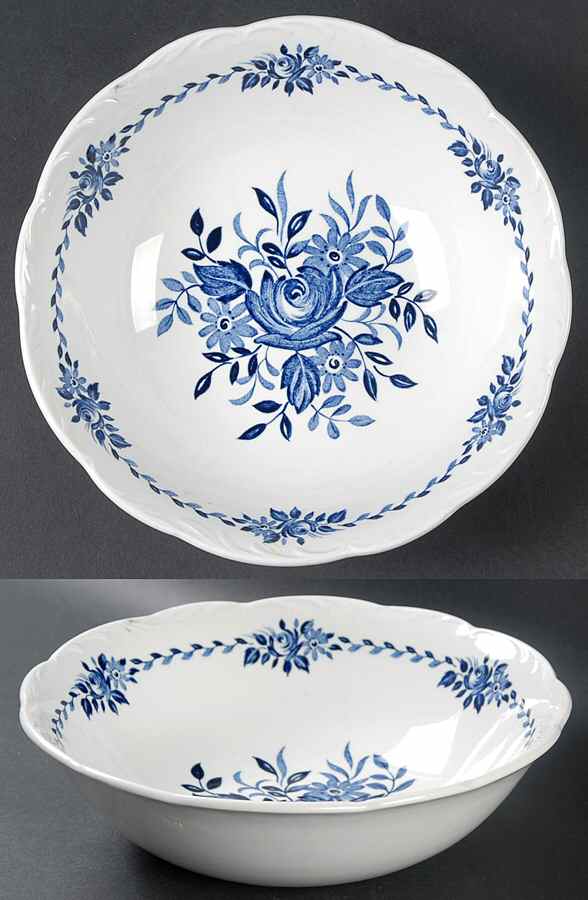 Dresden Blue 8" Round Vegetable Bowl by J & G Meakin-1