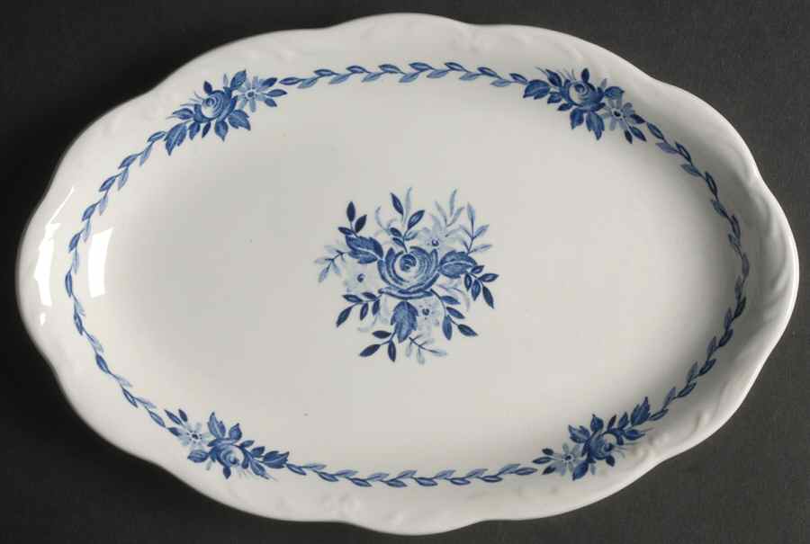 Dresden Blue Relish/Gravy Underplate by J & G Meakin-1