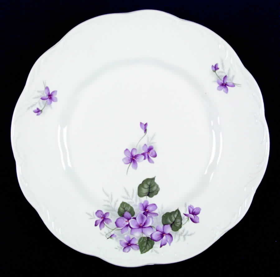 English Violets Dinner Plate by J & G Meakin-1