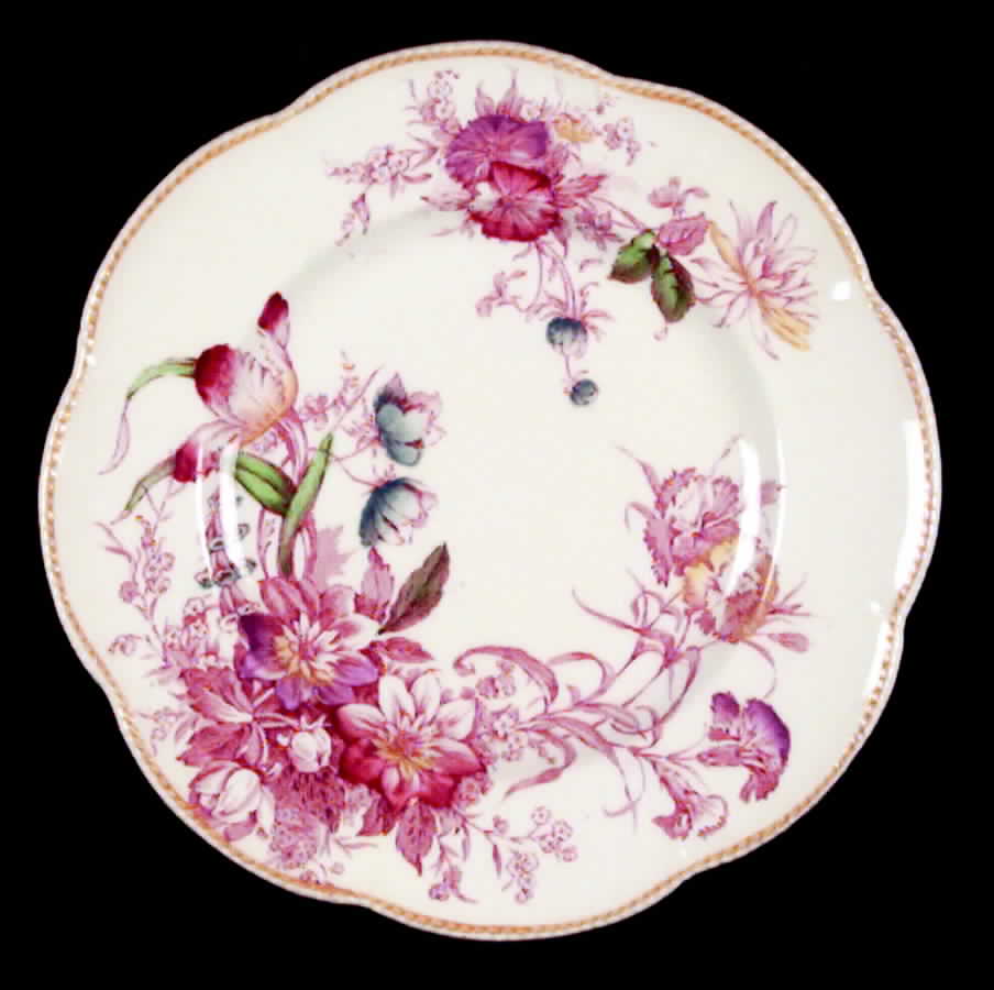 Floral Beauty Pink Multicolor Bread & Butter Plate by J & G Meakin-1