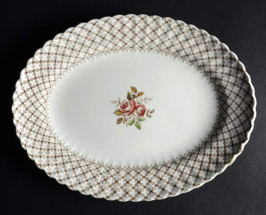 Florentine 12" Oval Serving Platter by J & G Meakin-1