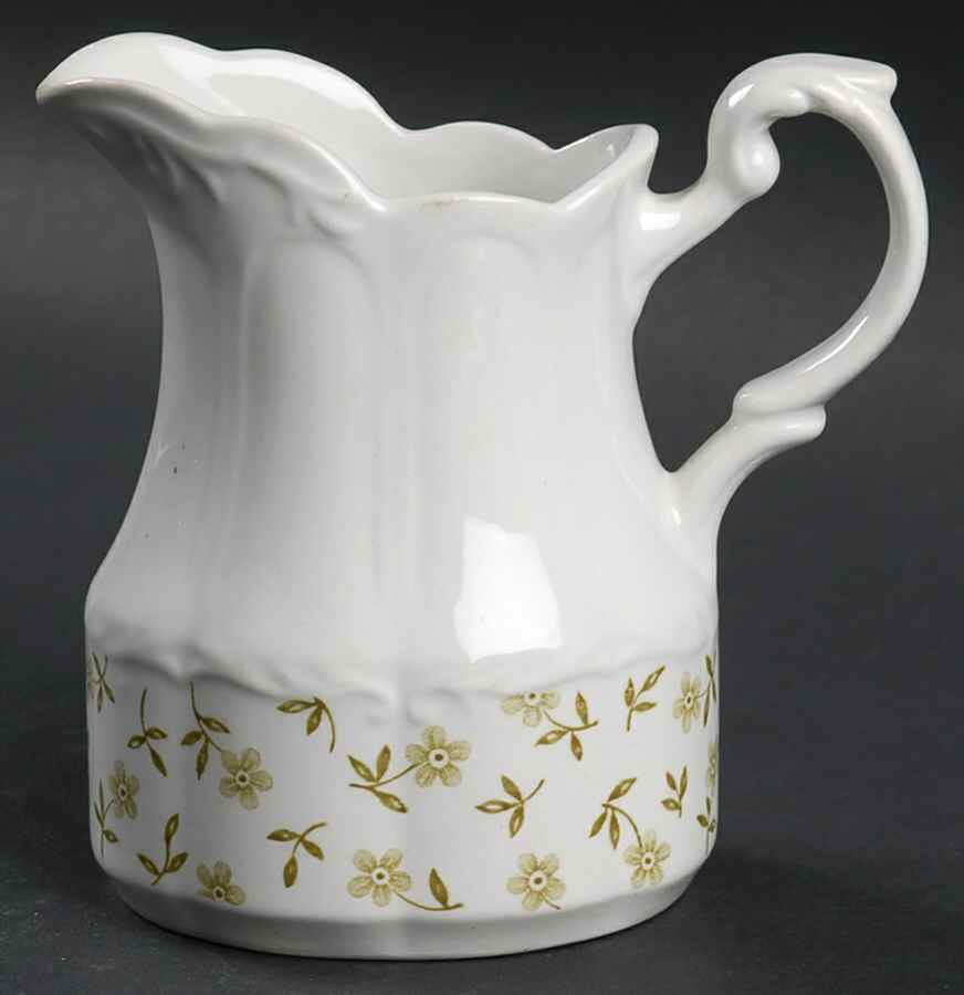 Forget Me Not Green Creamer by J & G Meakin-1