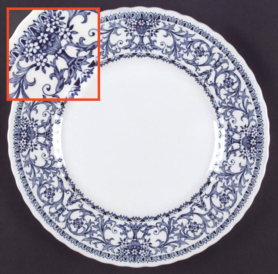 Forum Blue Dinner Plate by J & G Meakin-1