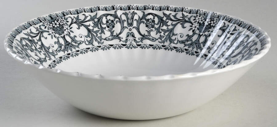 Forum Black 8" Round Vegetable Bowl by J & G Meakin-1