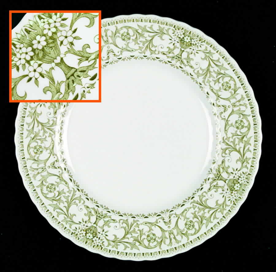 Forum Green Dinner Plate by J & G Meakin-1