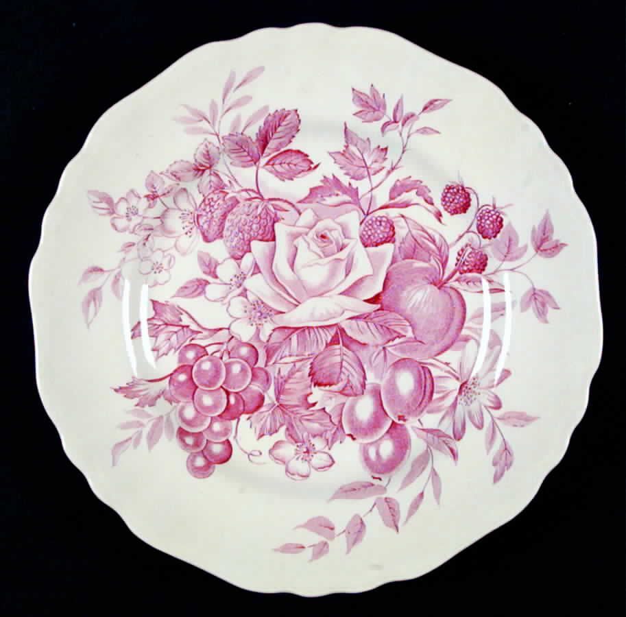 Gainsborough Red Dinner Plate by J & G Meakin-1